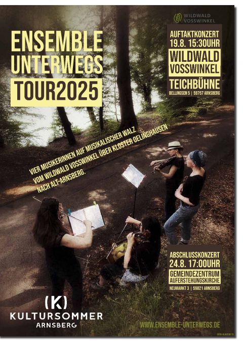 Plakat Ensemble unterwegs / Foto: Klaus Betzl