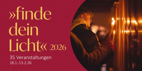 Logo "finde dein Licht" 2026, Foto: Roland Baege
