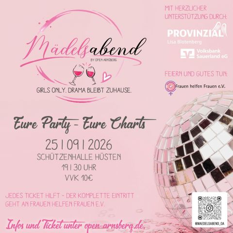 Flyer OA Mädelsabend / Copyright: Open Arnsberg 