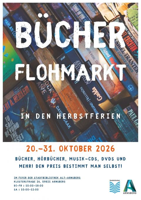 Bücherflohmarkt Stadtbibliothek Arnsberg | Bild ©StockSnap