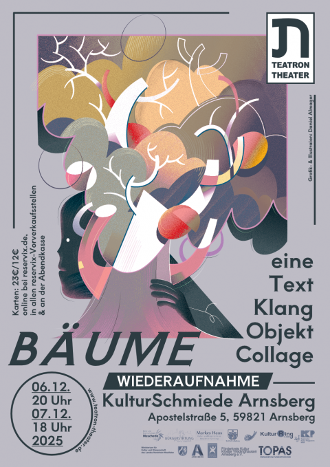 Plakat Bäume Teatron Theater / Gestaltung: Daniel Almagor