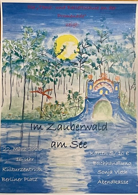 Plakat Tanz- und Ballettschule an der Promenade