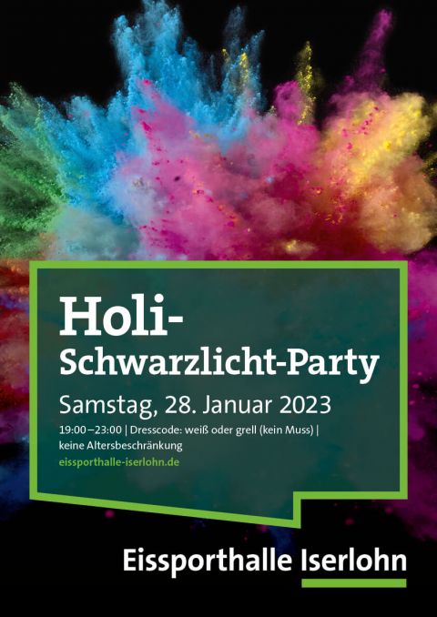 Holi-Schwarzlicht-Party