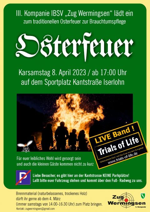 Plakat Osterfeuer