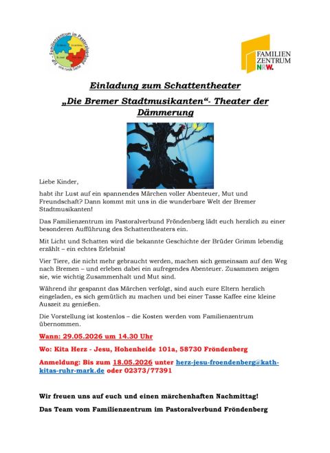 Schattentheater Bremer Stadtmusikanten