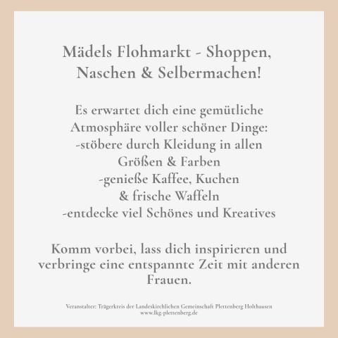 Mädels-Flohmarkt