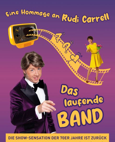 Das laufende Band Foto Moderation und Entertainment