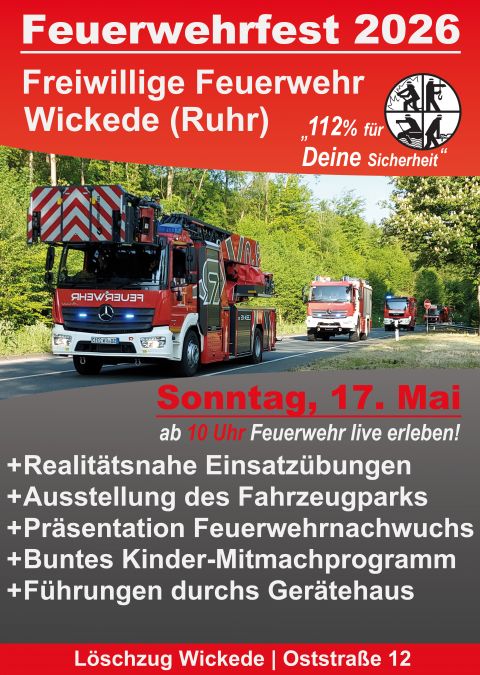 Feuerwehrfest 2026 | LZ 1 FF Wickede (Ruhr)