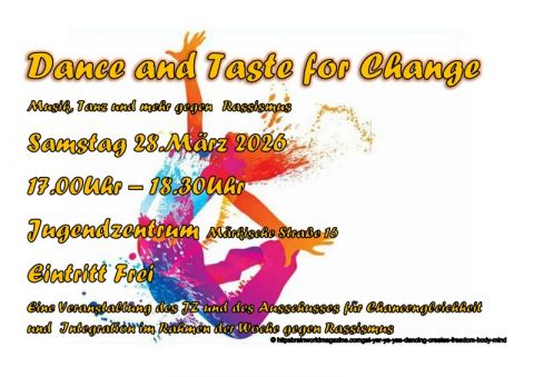 Plakat Dance and Taste for Change