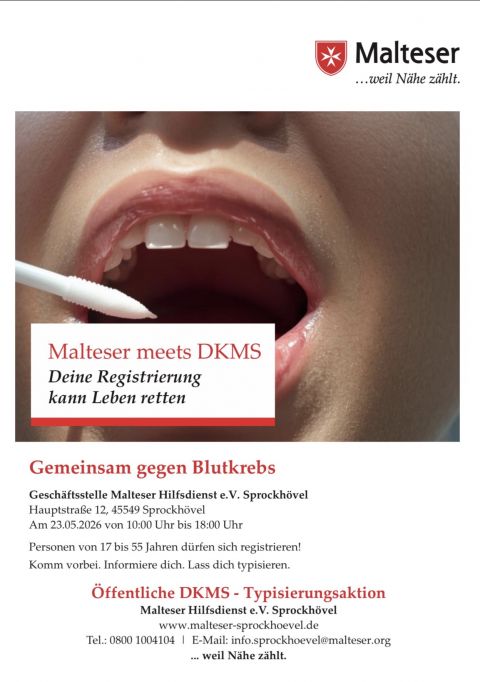 Malteser meets DKMS / Öffentliche Typisierungsaktion