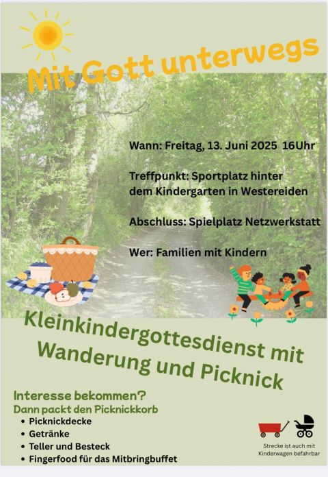 Kleinkindergottesdienst mit Picknick