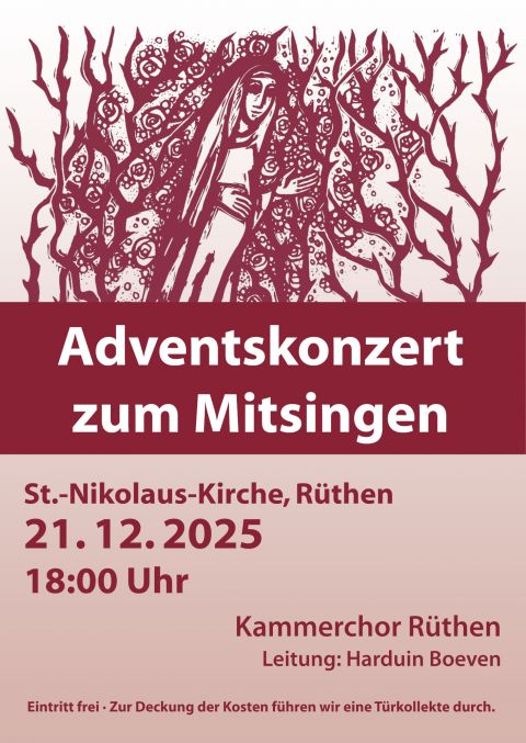 Mitsingkonzert im Advent