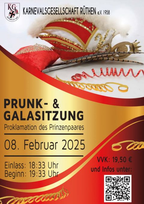 Plakat Prunk- und Galasitzung