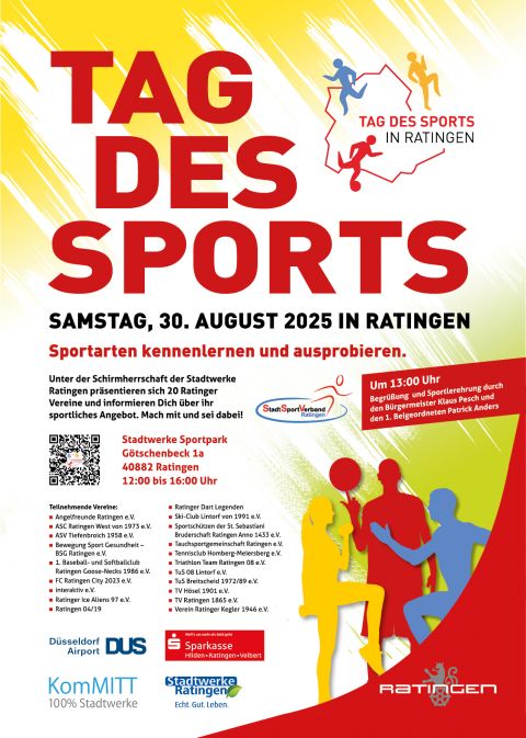 Plakat Tag des Sports