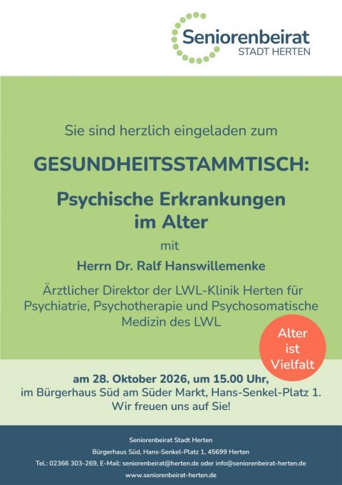 Plakat Gesundheitsstammtisch